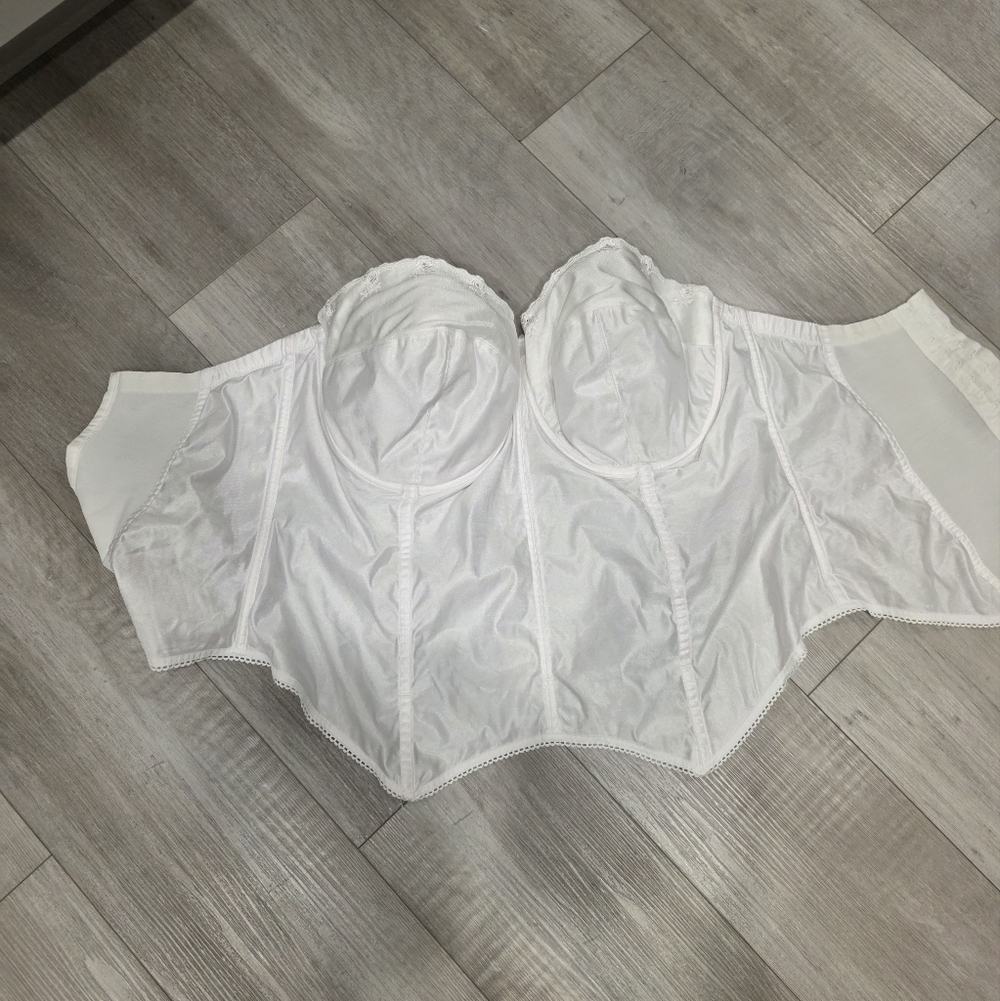 Goddess White Longline Bra